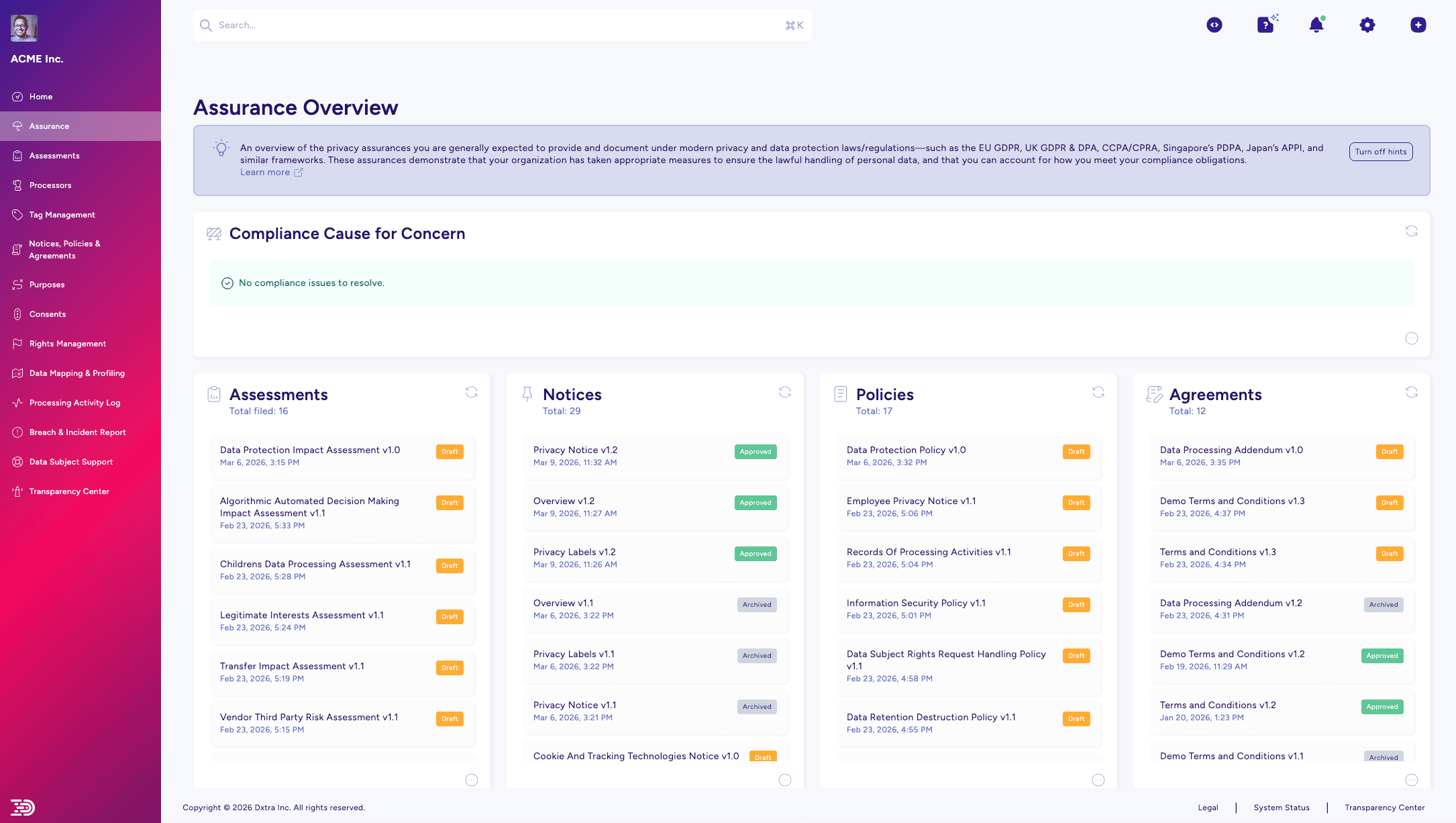 Auditor & Regulator Access